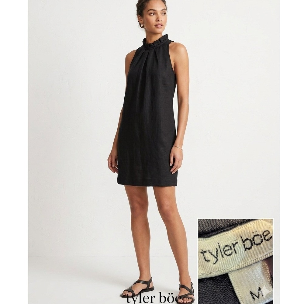 Tyler Boe Black Halter Mini Dress